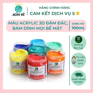 [XÓM VẼ] Màu, sơn acrylic vẽ trên mọi chất liệu 100ml vẽ nổi 3D Maries.