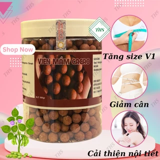 500gr Viên Mầm Đậu Nành CaCao Tăng Vòng 1 Nở Ngực Đẹp Da Tăng Cân Giảm Cân Có Chứng Nhận An Toàn Thực Phẩm- Handmade