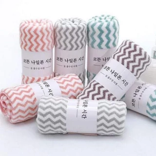 Khăn mặt, khăn lau đa năng cotton Hàn Quốc mềm mịn siêu thấm nước 50x35cm