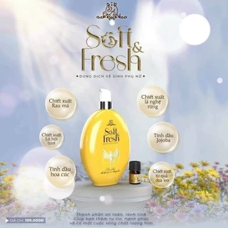 Dung Dịch Vệ Sinh Phụ Nữ Đông Anh, Dung Dịch Vệ Sinh Vùng Kín Soft Fresh Collagen An Toàn Cho Da 120ml Chính Hãng