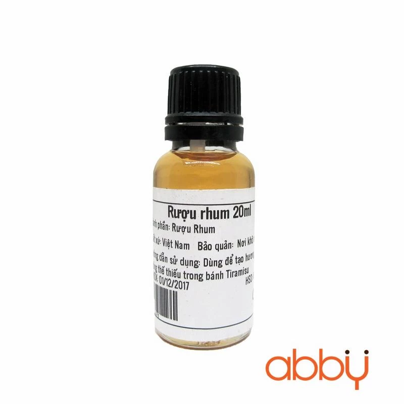 Nguyên liệu làm bánh hương rhum 20ml