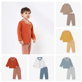 Bộ Pyjamas cho bé, Bộ Quần Áo cho bé mặc nhà chất liệu Sợi Tre Cotton BU Baby BBC110202