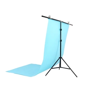 Khung Treo Phông Nền Chữ T 1.5mx2m và  Phông PVC 100x200cm, Giá treo Chụp Ảnh Sản Phẩm, Livestream, Tiktok