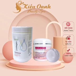 Kem massage colagen - Kem massage collagen hũ 1kg. Dưỡng ẩm, dưỡng trắng da Bổ sung collagen mang lại làn da tươi trẻ