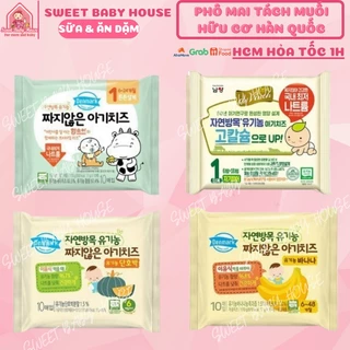 Phô mai tách muối hữu cơ De Vinch Hàn Quốc cho bé ăn dặm từ 6 tháng. Date 12/2024 - Sweet Baby House