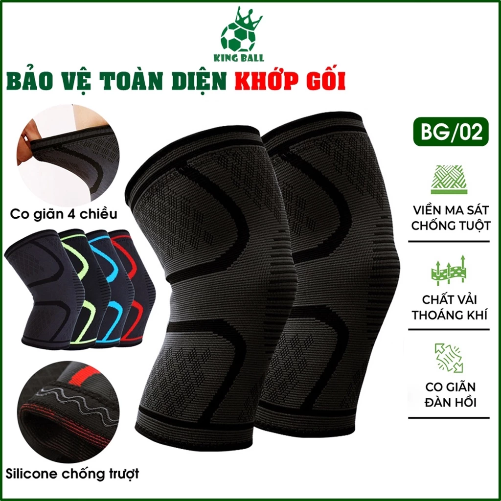 (01 ĐÔI) Bó Gối Thể Thao Bảo Vệ Đầu Gối Băng Quấn Khớp Gối Tránh Chấn Thương Đá Bóng Rổ Tập Gym Chạy Bộ Cầu Lông Tập Tạ