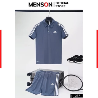 Đồ bộ nam thể thao Adidas mùa hè Hàng Cao Cấp Menson MM237 Bộ quần áo nam thun lạnh hàng xịn bền đẹp mặc nhà 2023