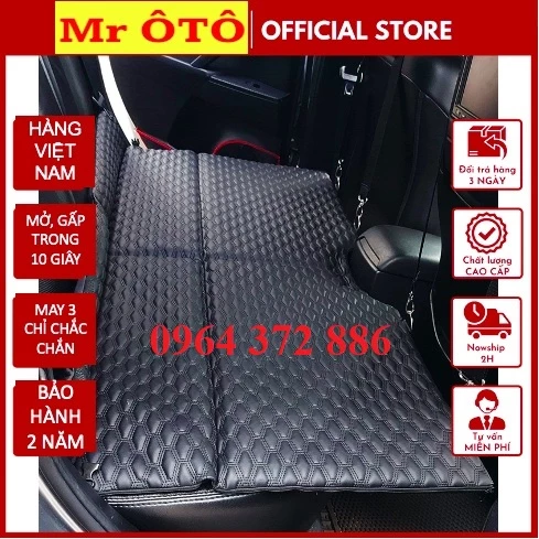 Nệm xe ô tô, Đệm giường ngủ ô tô gấp gọn Loại 1 Mr.OTO - Chỉ may 3 đường chắc chắn - BH 24 tháng