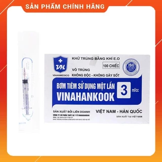 Bơm tiêm vinahankook hộp 100c - 1ml , 3ml, 5ml