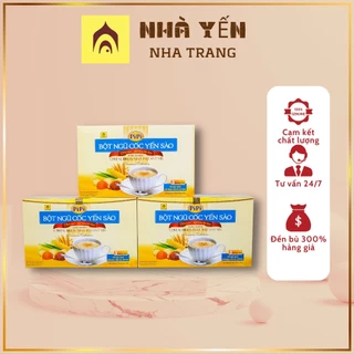 Ngũ cốc yến sào PiPi chính hãng hộp 20 gói Nhà Yến Nha Trang, Bột ngũ cốc yến sào cung cấp dinh dưỡng cơ thể