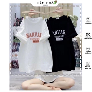 Áo Thun Tay Lỡ Cotton Khô 3158 Form Rộng Nam Nữ HARVARD