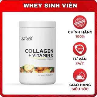 OSTROVIT COLLAGEN + VITAMIN C - HỖ TRỢ LÀM ĐẸP DA, MÓNG, TÓC, ĐỀ KHÁNG SỨC KHỎE (40sv) WHEYSINHVIEN