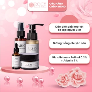 Bộ 4 Sản Phẩm Dưỡng Trắng Chuyên Sâu LABIO - Glu Balance Brightening Formula - ROCY