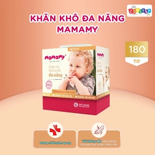 HỘP KHĂN VẢI KHÔ ĐA NĂNG MAMAMY 180 TỜ