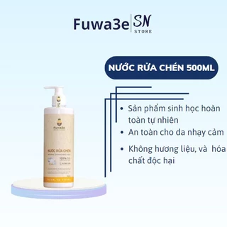 Nước rửa chén thiên nhiên 500ml Fuwa3e organic Enzyme sinh học từ dứa và bồ hòn an toàn cho bé bảo vệ da tay