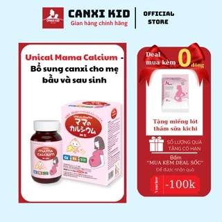 Canxi Unical Mama Calcium lọ 30 viên - Hỗ trợ bổ sung canxi từ tảo, sắt cho mẹ bầu – Canxi Kids