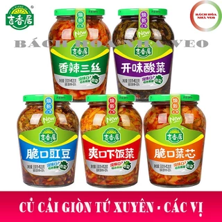 Củ Cải Giòn Tứ Xuyên, Củ Cải Muối Trung Quốc Siêu Ngon – Lọ Ngon 330g – Hàng Chuẩn