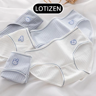 Set 5 Quần lót nữ cotton gân tăm mềm mại họa tiết cute dễ thương 332