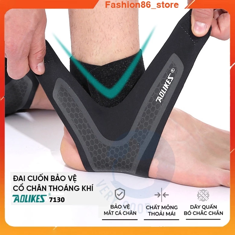 Băng quấn cổ chân Aolikes bó và bảo vệ mắt cá chống lật cổ chân khi chơi thể thao bóng đá, bóng chuyền tập gym fashion86