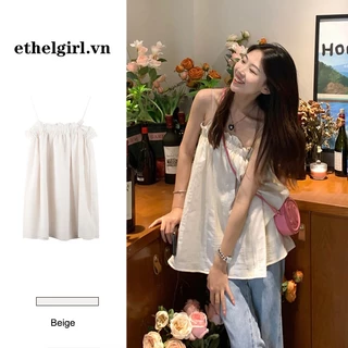 Etelgirl Thời trang Hàn Quốc đơn giản dáng rộng Quần áo nữ Áo tất cả trận đấu hàng đầu thông thường