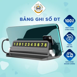 Bảng ghi số điện thoại mini Xe Nhà Mình, kèm giá đỡ dành cho ô tô, xe hơi lúc dừng đỗ