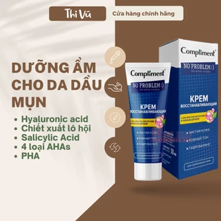 Kem dưỡng Compliment No problem AHA-BHA-PHA phục hồi, tái tạo da dầu mụn 50ml - Thi Vũ