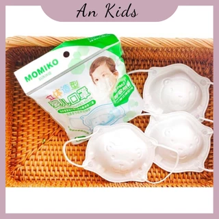 Khẩu Trang Gấu Sơ Sinh Uni Mask Cho Bé Set 3 Cái Ankids