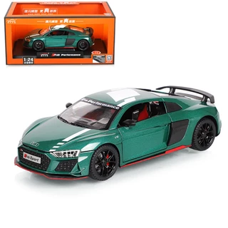 Mô hình xe bằng sắt Audi R8 V10 TẶNG KÈM BIỂN SỐ tỉ lệ 1:24 hãng Miniauto 3 màu