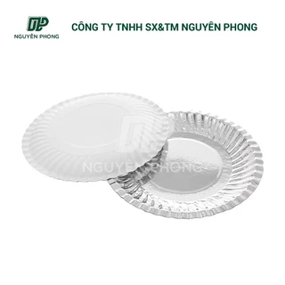 [Bán sỉ - Hoả tốc] 100 cái đĩa giấy bạc dùng 1 lần