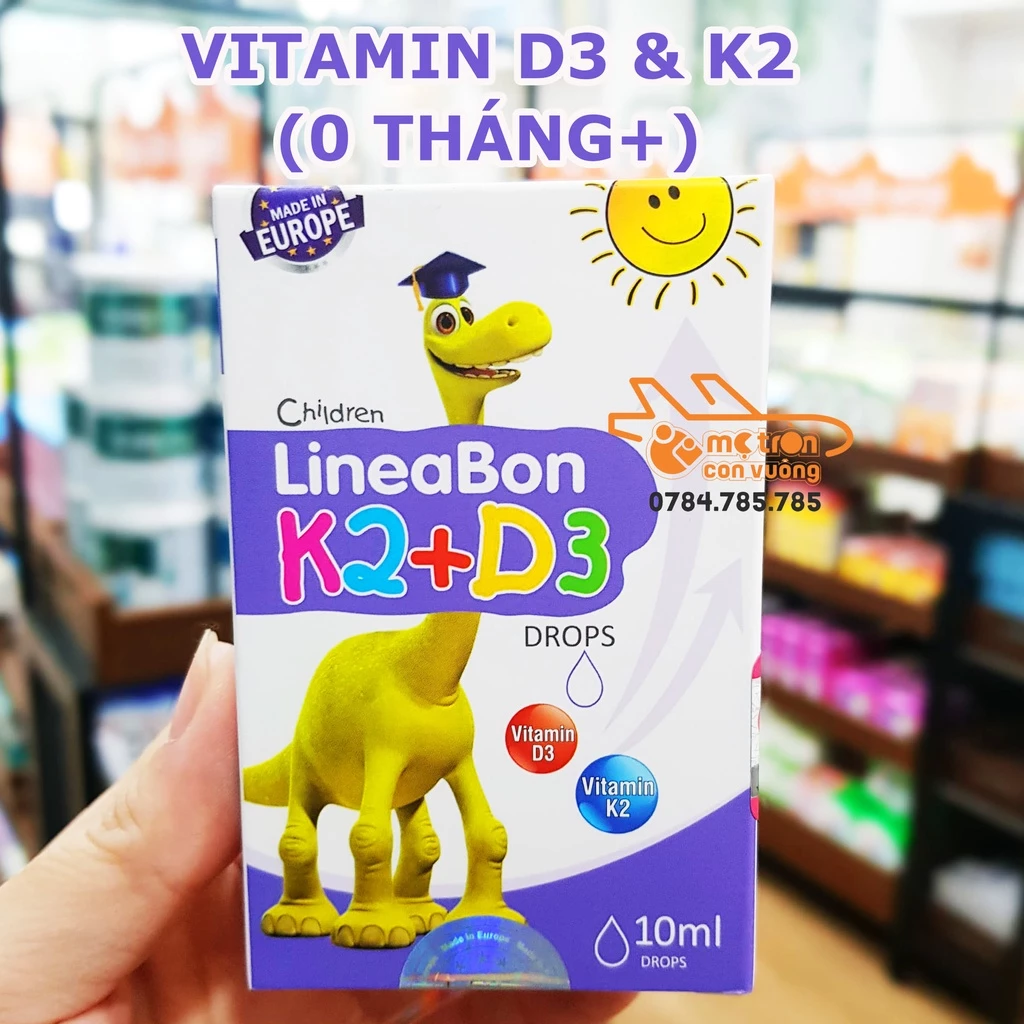 Vitamin D3-K2 Lineabon Cho Bé 10ML