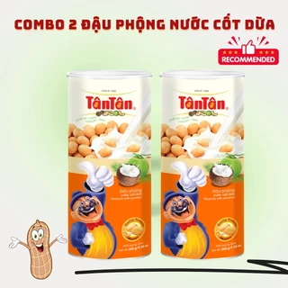 Combo 2 hũ Đậu phộng Nước Cốt Dừa Tân Tân lon 265g