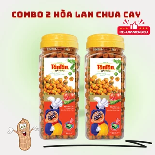 Combo 2 Hũ Đậu Hòa Lan Chua Cay Tân Tân 190g