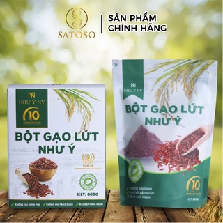 Bột gạo lứt Như Ý NY giảm cân lợi sữa organic hỗ trợ tốt cho sức khỏe hộp 800g satoso