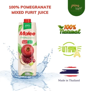 Nước ép lựu & trái cây hỗn hợp | Pomegranate Mixed Fruit Juice Malee 200ml/ 1L | Pieus