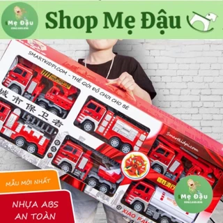 Bộ 6 xe cứu hỏa cỡ đại cao cấp cho bé,xe đồ chơi cứu hoả