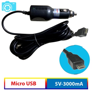 Tẩu nguồn camera hành trình, chân MICRO USB, 5V, 3Ah - Hải Nam Auto