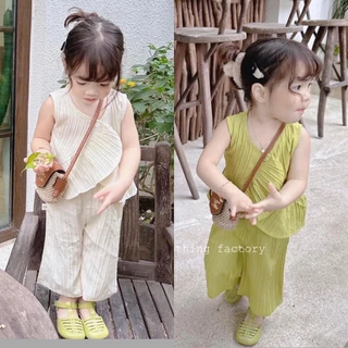 (8-28kg) Set bộ đũi xốp cho bé gái cao cấp diện hè siêu dễ thương từ 8 - 28kg Bongkids