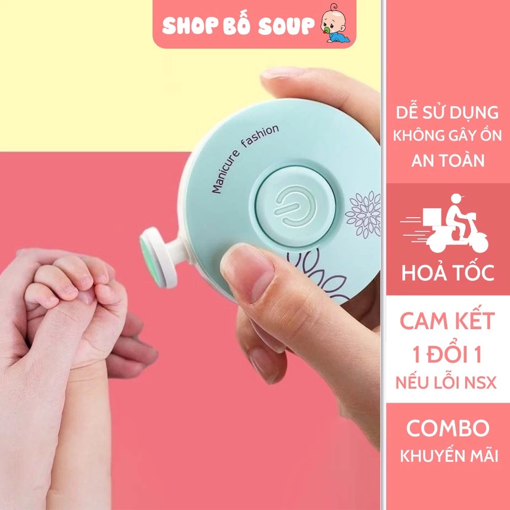 Máy mài dũa móng tay MINI cho bé hình tròn Shop Bố Soup