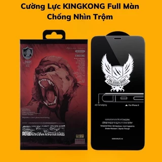 Kính cường lực chống nhìn trộm , cường lực Kingkong cho ip 7/8/7plus/8+/x/xs/xsmax/11/12/13/14/pro/promax