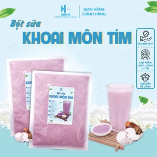 Bột sữa khoai môn tím hucha gói 100g, nguyên liệu Hucha