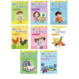 Sách - Tập Viết Tiếng Anh Cho Trẻ Mẫu Giáo - Combo 8 Cuốn Mom's letters