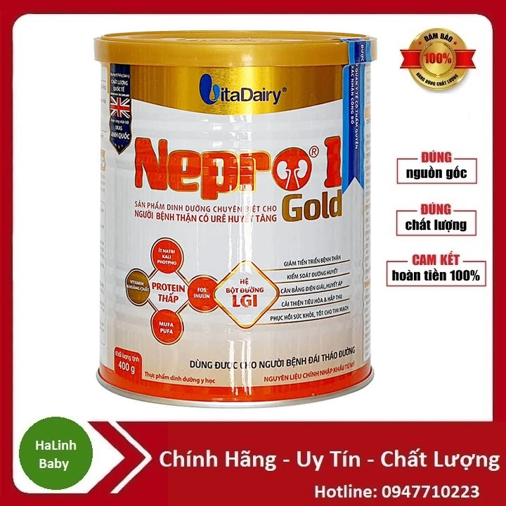 Sữa Nepro 1 Gold 400g (người bệnh thận có URE huyết tăng)