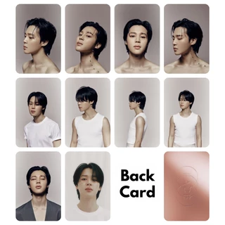 Set 10 card giấy bo góc in 2 mặt ảnh BTS - JIMIN FACE