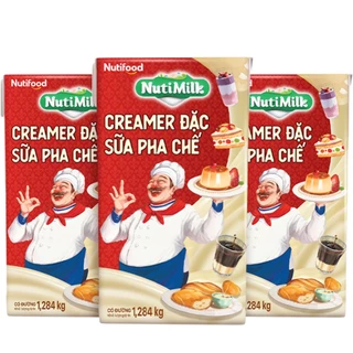 [ HSD T05.2025] - Thùng 12 Hộp Creamer Sữa đặc Pha Chế NutiMilk Hộp 1284g- Sữa đặc Nutimilk