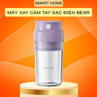 Máy xay sinh tố cầm tay Bear máy xay sinh tố mini sạc điện, dung tích 300ml – Hàng chính hãng BH 12 tháng