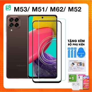 Kính Cường lực Samsung M54 5G M51 Samsung M52 M53 M62 /F62 Full Màn Hình , Full keo 9D ,Kính trong suốt 2.5d