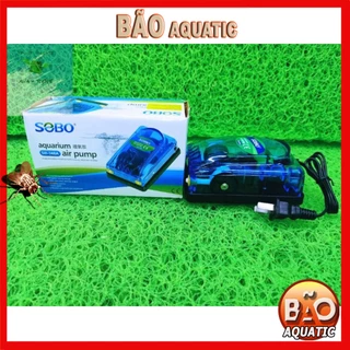 Máy sủi khí oxy 2 vòi 5W SOBO SB-348A cho hồ cá.