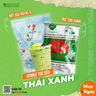 COMBO Trà Sữa Thái Xanh (Trà Thái Xanh + Bột Sữa) Pha 55 Ly