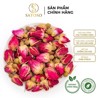 Trà hoa hồng khô - thần dược của tự nhiên thương hiệu SATOSO gói 1KG/500G