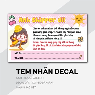 (SIÊU RẺ) combo 100 Tem dán cảm ơn shipper, NHÃN CÁM ƠN SHIPPER-M4